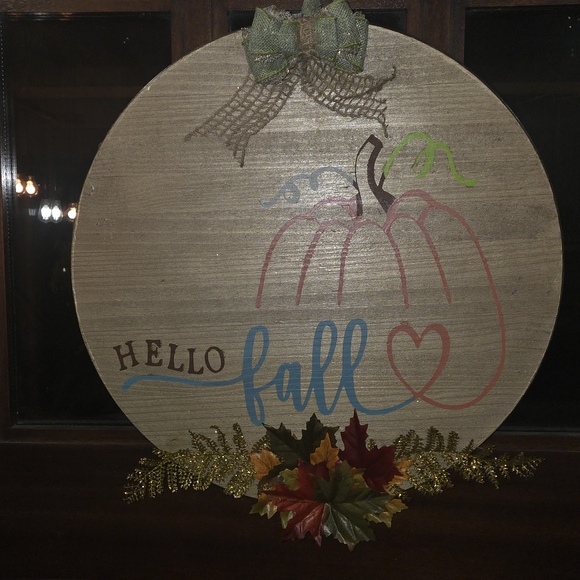 Hello Fall Wooden Wall Decor - Picture 3 of 7